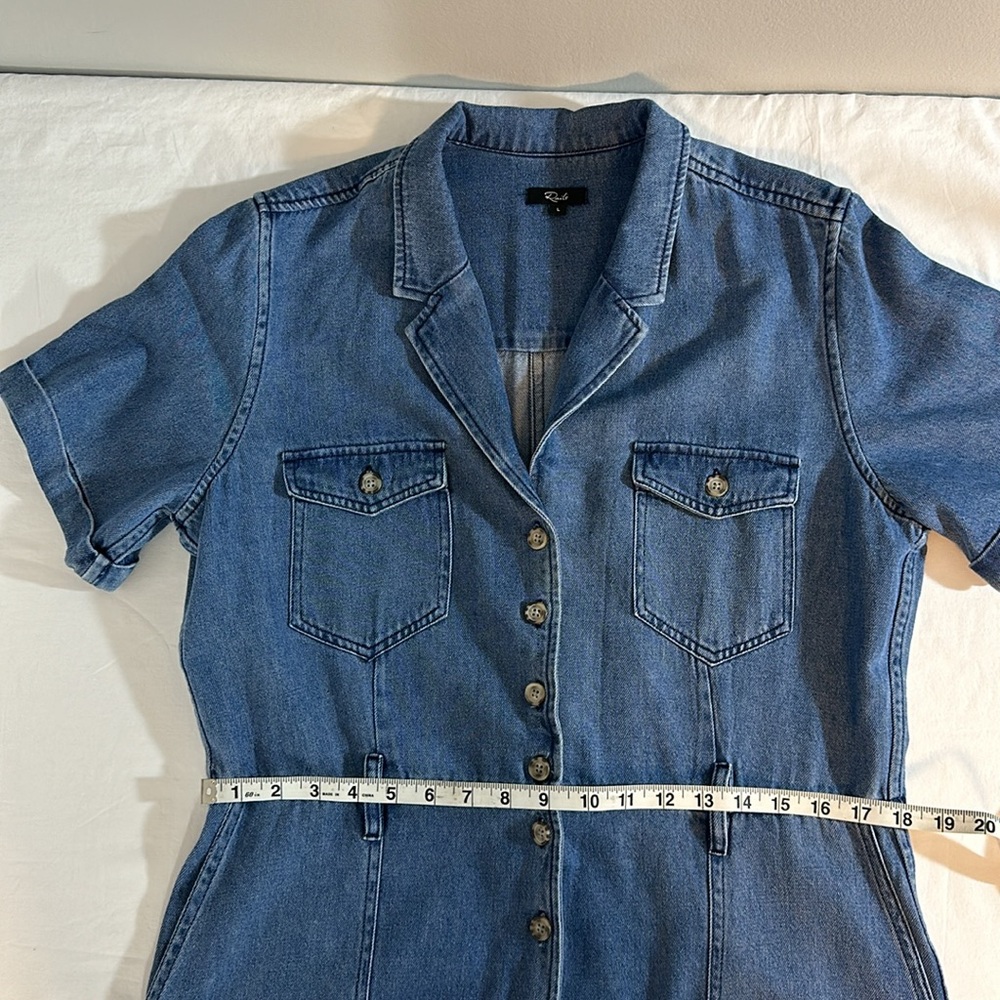 Rails Georgie Women’s Romper Size L In Blue Denim - image 4